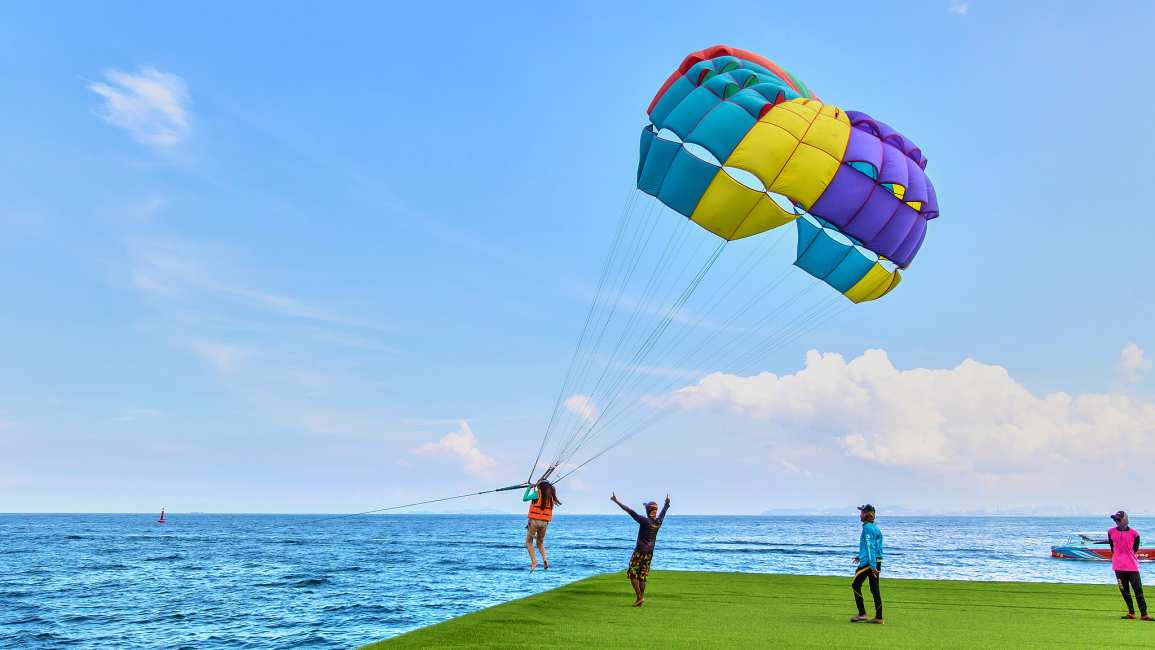 Coral Island Tour by Speed Boat + Parasailing + Jet Ski + Under Sea Walk + Banana Boat + India Buffet Lunch + SIC Hotel Transfer  (Indian Turist Only) image