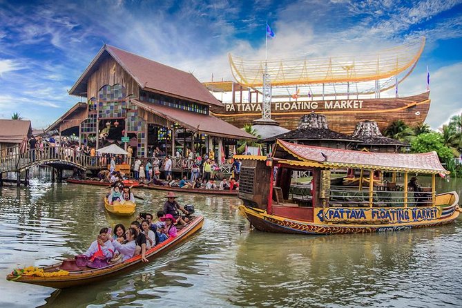 Package - 118 - Sanctuary of Truth - Entrance Ticket + Floating Market With Boat Ticket + Tiger Park Visit only + Big Buddha Temple + Pattaya View Point + Private Hotel Transfer